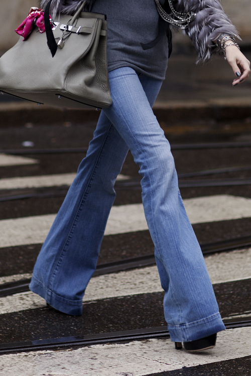 Flare Jeans via The Sartorialist