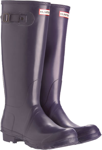 aubergine hunter boots