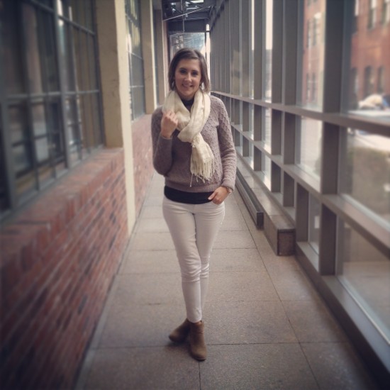 White Jeans In Winter